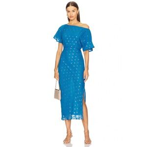Never Fully Dressed Tilly Dress Blue Midi Sz 8 NWT